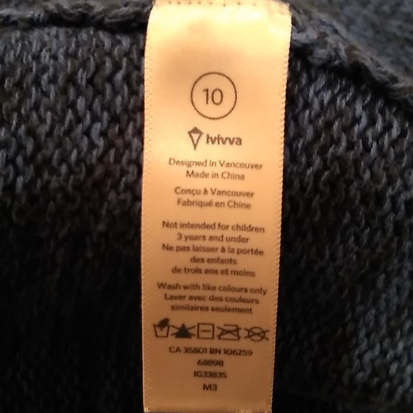 Ivivva wrap star marled blue sweater - Picture 6 of 7